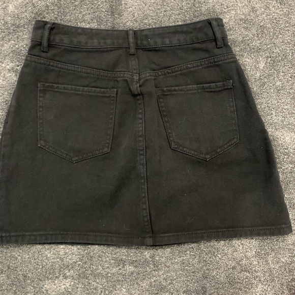 Missguided denim mini skirt black size 4 - Picture 8 of 8